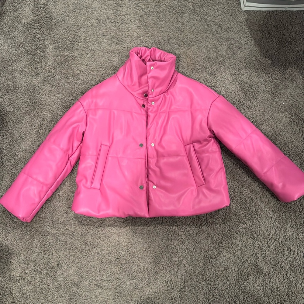 Free people Pink puffer